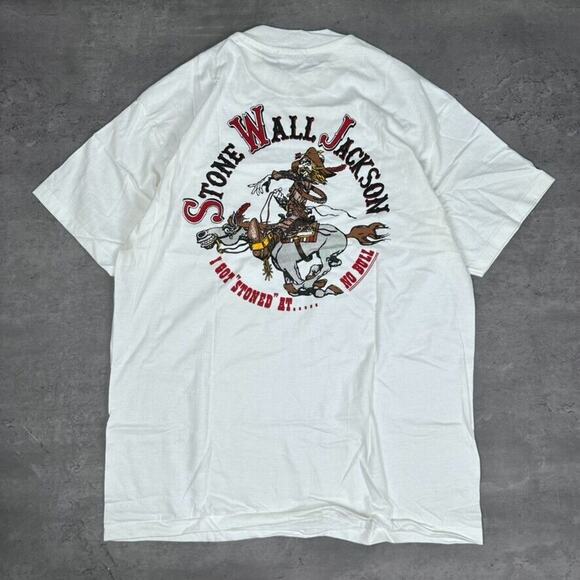 Vintage Single Stitch I Got Stoned At No Bull Country Western Bar Illinois Shirt - Picture 1 of 7
